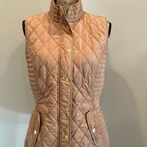 Lilly Pulitzer Quilted Blake Vest Cafe Latte Size M Style 12841